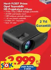 HAVİT PJ207 PRİME OPAL TAŞINABİLİR HD PROJEKSİYON CİHAZI HAVİT PJ207 PRİME OPAL TAŞINABİLİR HD PROJEKSİYON CİHAZI